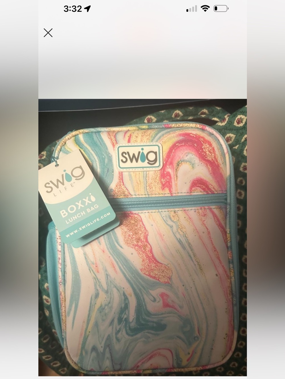 Swig Life Marble Print Cosmetic Bag in Multicolor